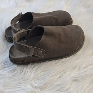 Cushionaire Brown Suede Slip-On Clog Sandals Size 8